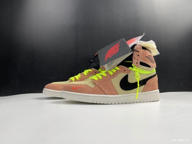 Rep Switch Air High 1 Peach Jordan CW6576-800 0702